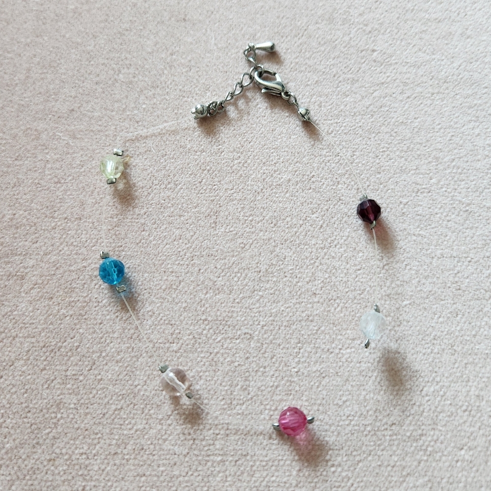 Multi-Color Beaded Anklet